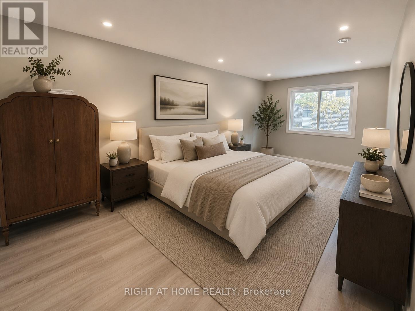 Virtually Staged - 24 - 7 Vale Carse Way, Toronto, ON - Indoor Photo Showing Bedroom