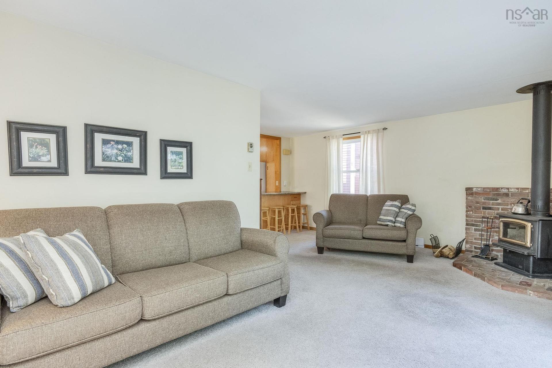 603 Sutherland Terrace, Kentville, NS - Indoor Photo Showing Living Room With Fireplace