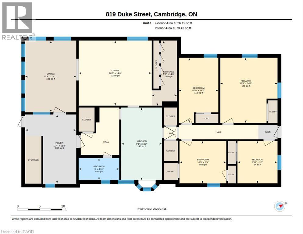 Floor plan - 819 Duke Street, Cambridge, ON - Other