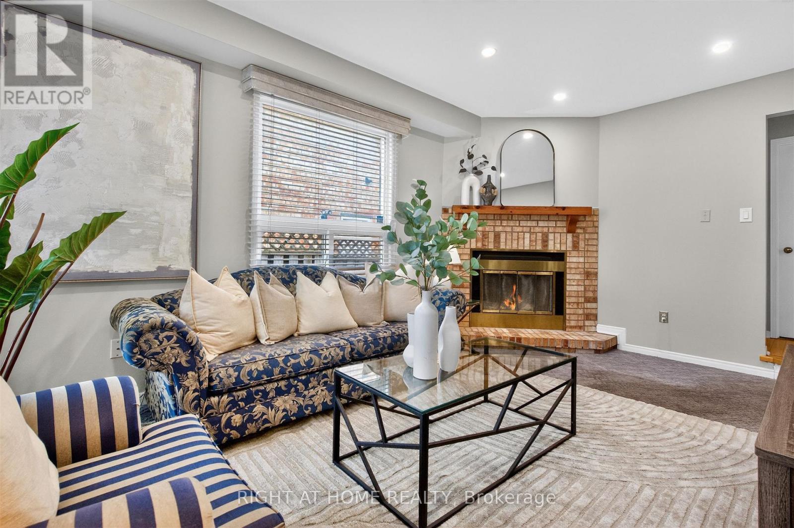 3 Lancashire Road, Markham, ON - Indoor Photo Showing Living Room With Fireplace