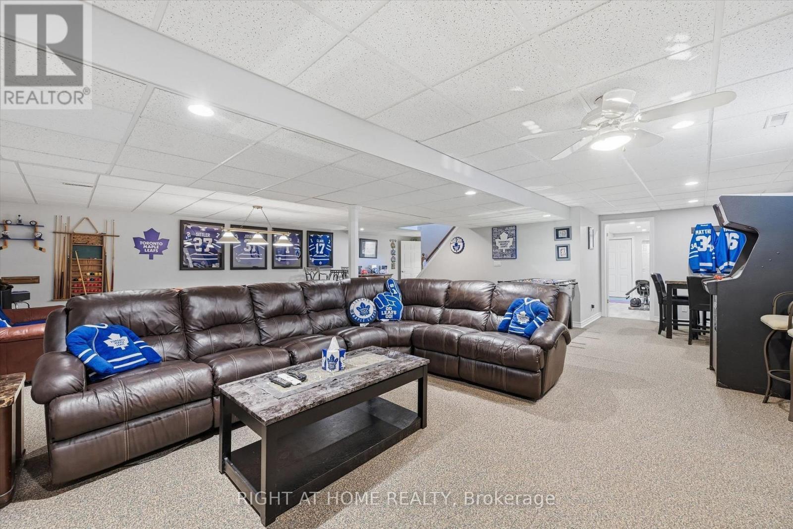Rec Room, Loads of Space for Entertaining, Gas FP - 1 Idared Road, Hamilton, ON - Indoor