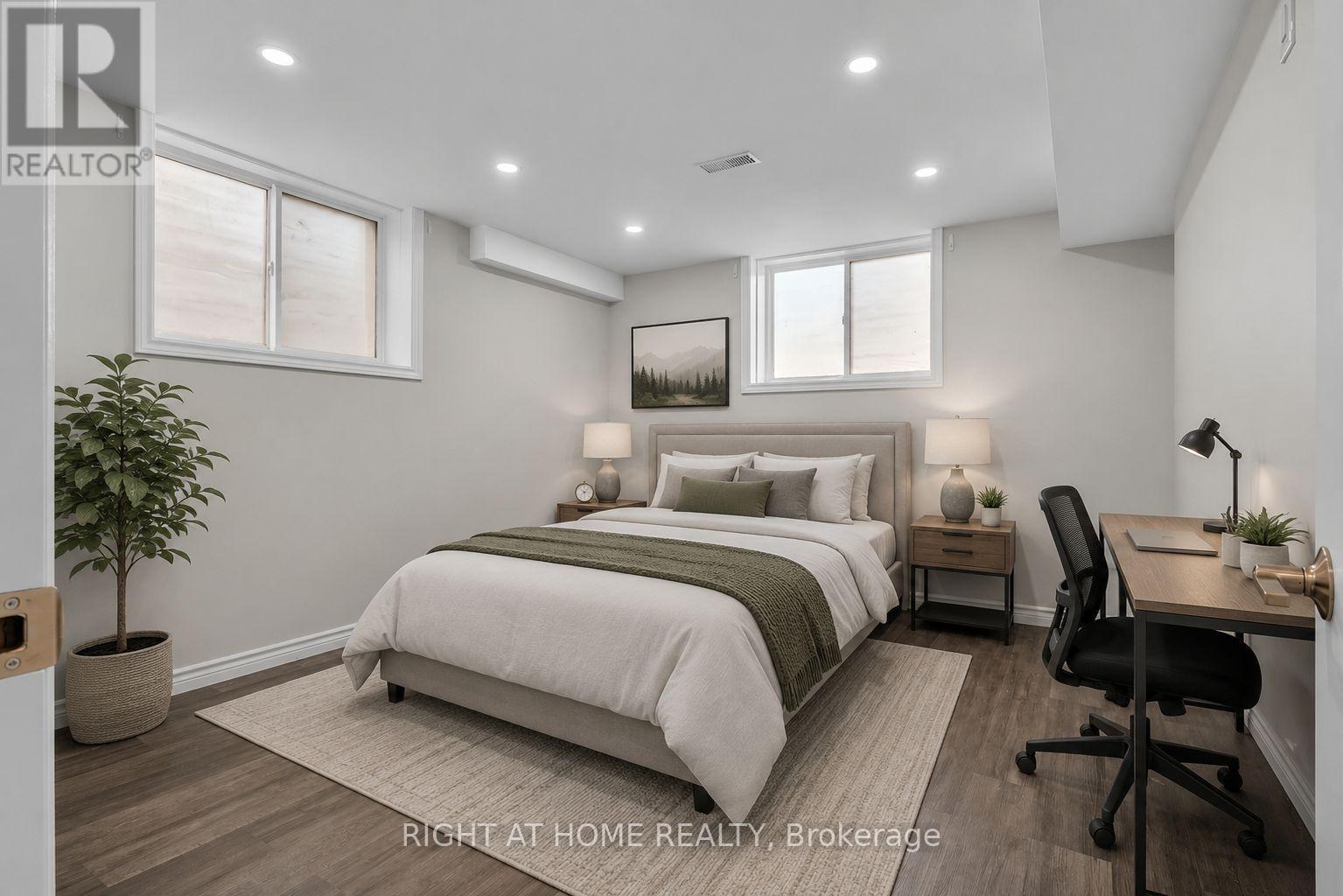 Basement Bedroom(Virtually Staged Photo) - 321 Carriage Way, Waterloo, ON - Indoor Photo Showing Bedroom
