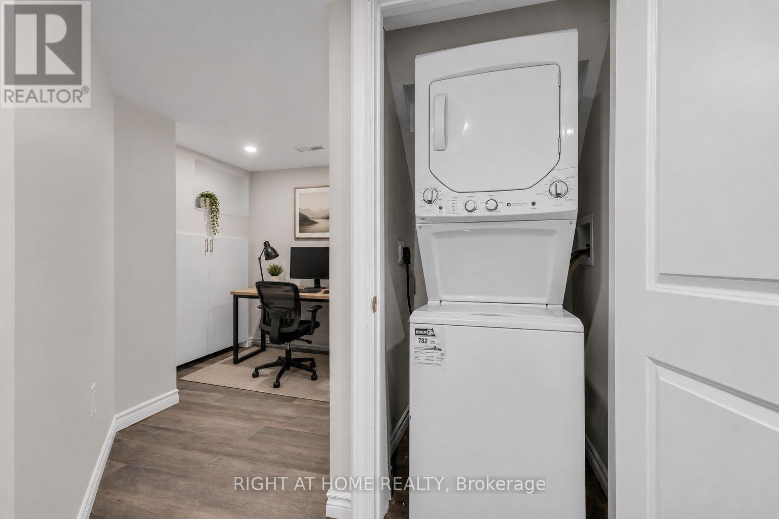 Basement Den and Laundry(Virtually Staged Photo) - 321 Carriage Way, Waterloo, ON - Indoor Photo Showing Laundry Room