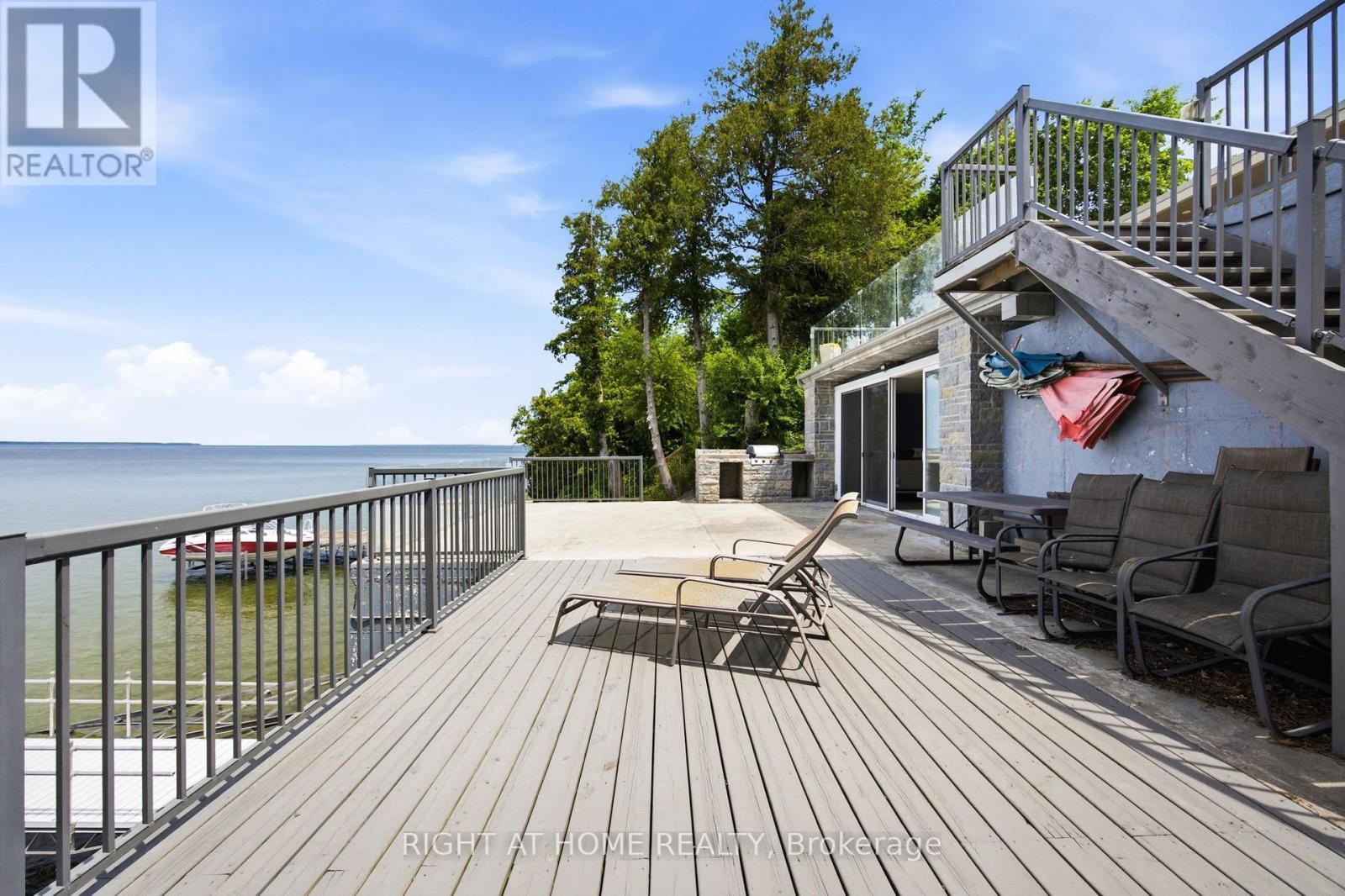 25260 Maple Beach Road, Brock, ON - Outdoor With Body Of Water With Deck Patio Veranda With Exterior