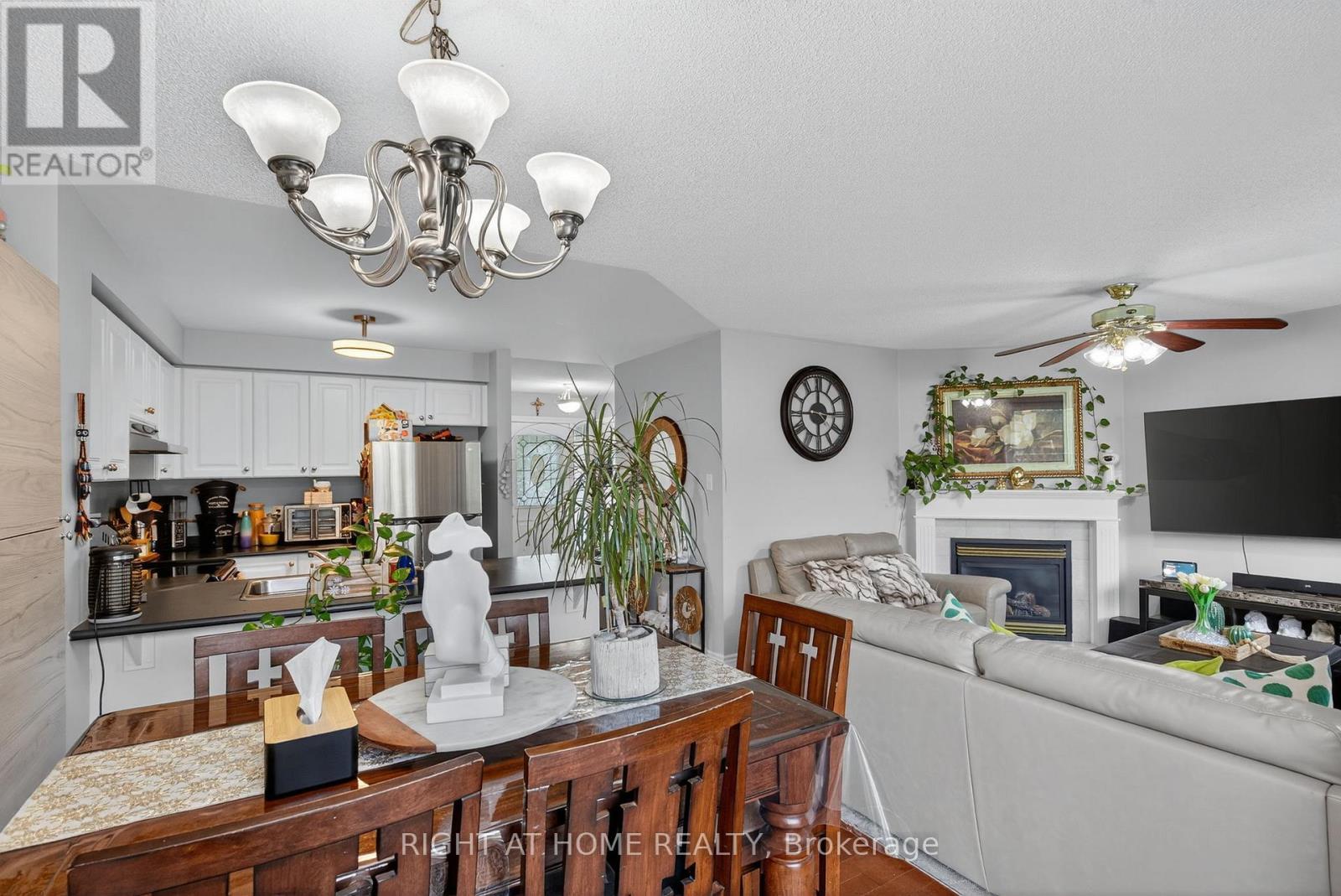 3 Player Drive, Barrie, ON - Indoor Photo Showing Dining Room With Fireplace