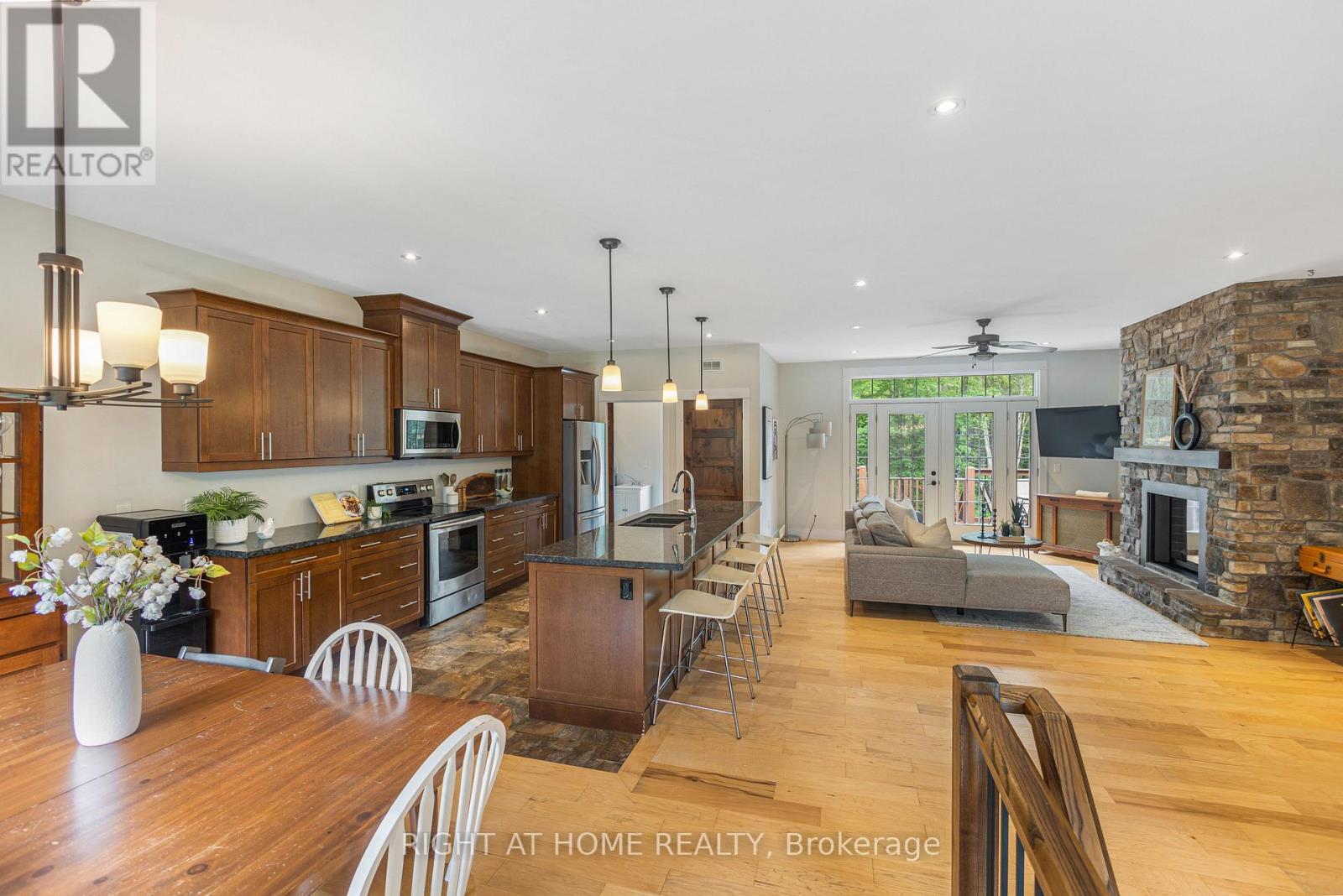 590 Golf Course Road, Douro-Dummer, ON - Indoor With Fireplace