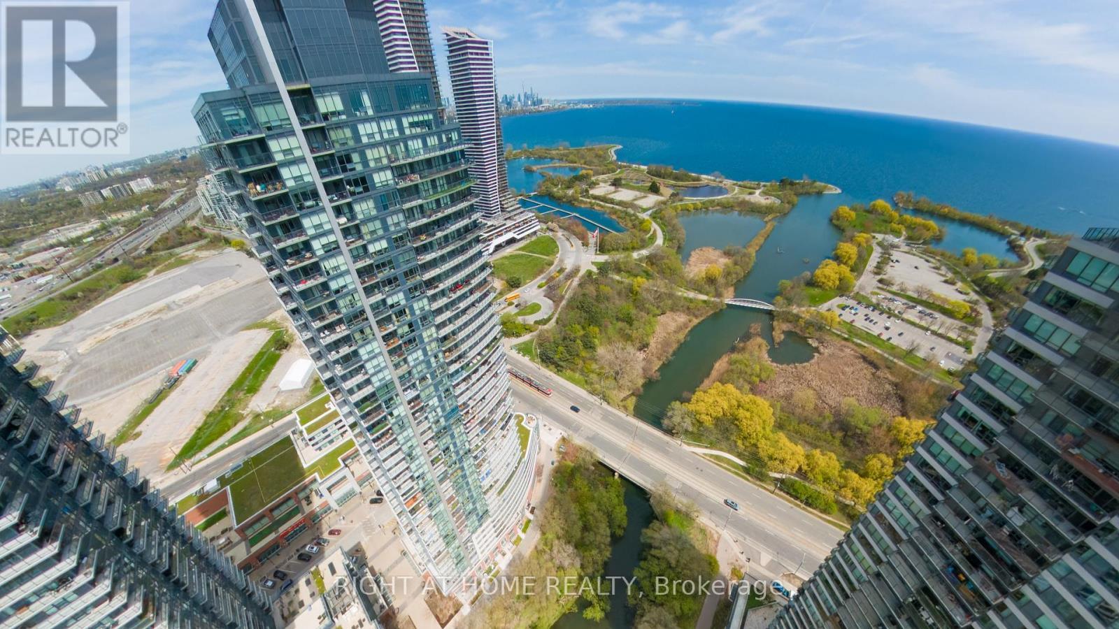Drone Footage - 2710 - 2212 Lake Shore Boulevard W, Toronto, ON - Outdoor With Body Of Water With View