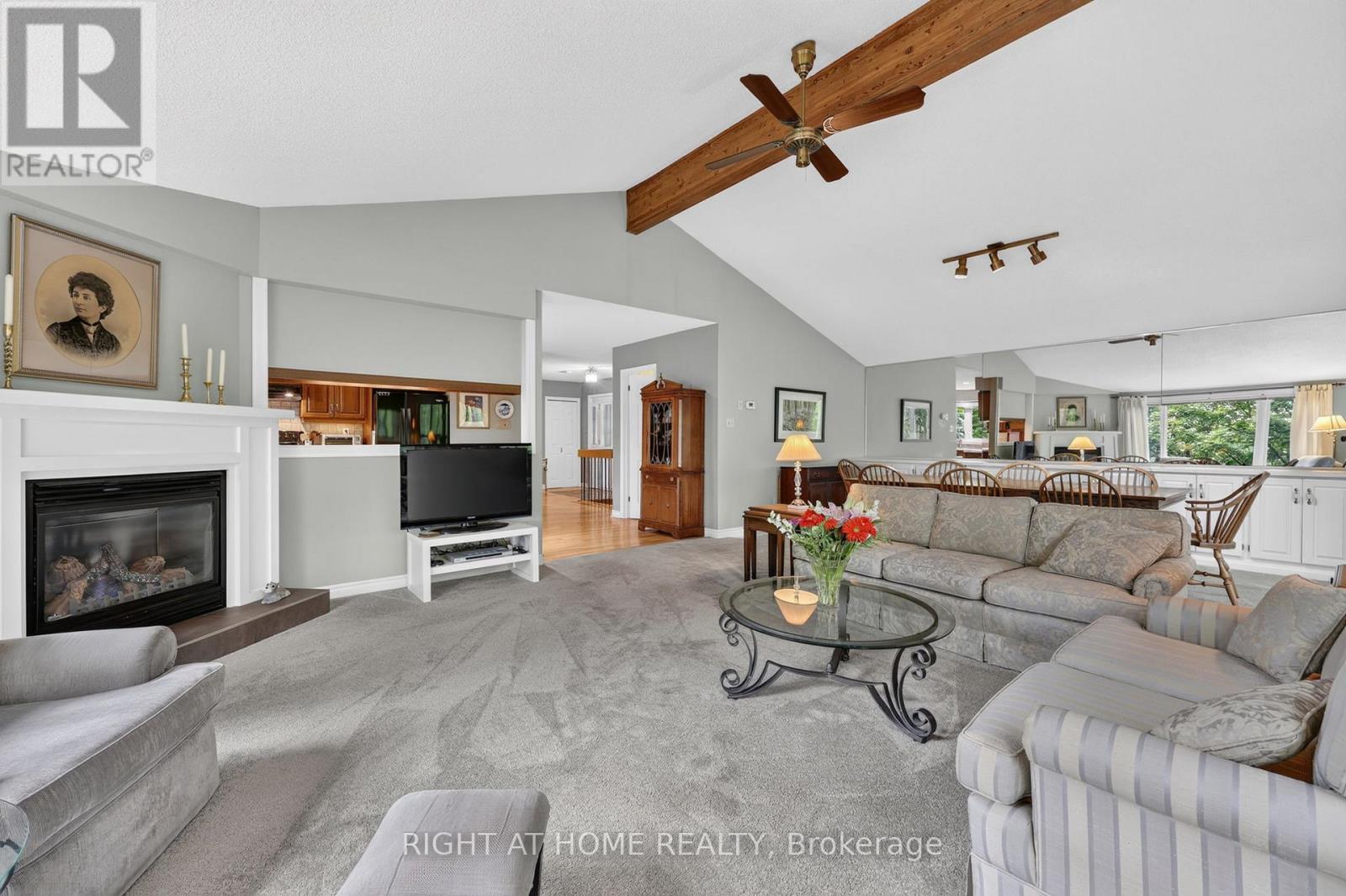 5 Pine Point, Oro-Medonte, ON - Indoor Photo Showing Living Room With Fireplace