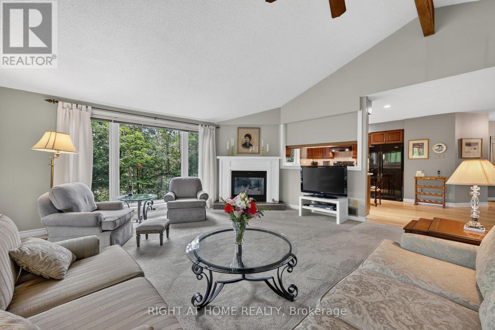 5 Pine Point, Oro-Medonte, ON - Indoor Photo Showing Living Room With Fireplace