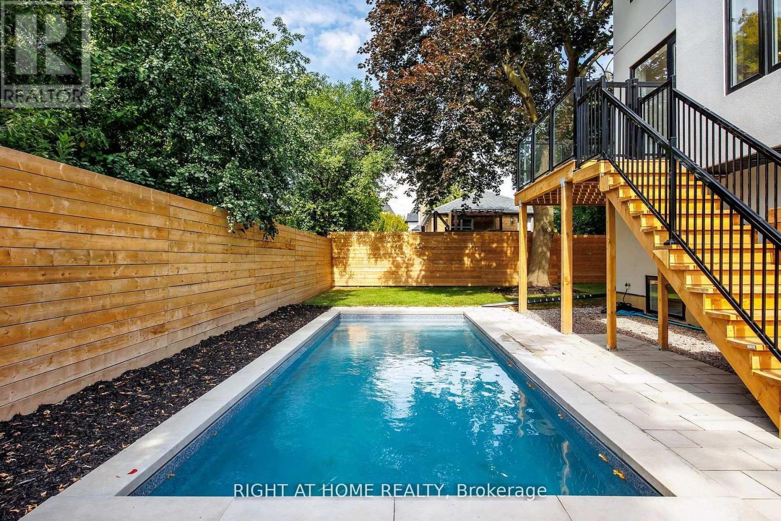 Rear Pool - 120 Hammell Street, Toronto, ON - Outdoor With In Ground Pool