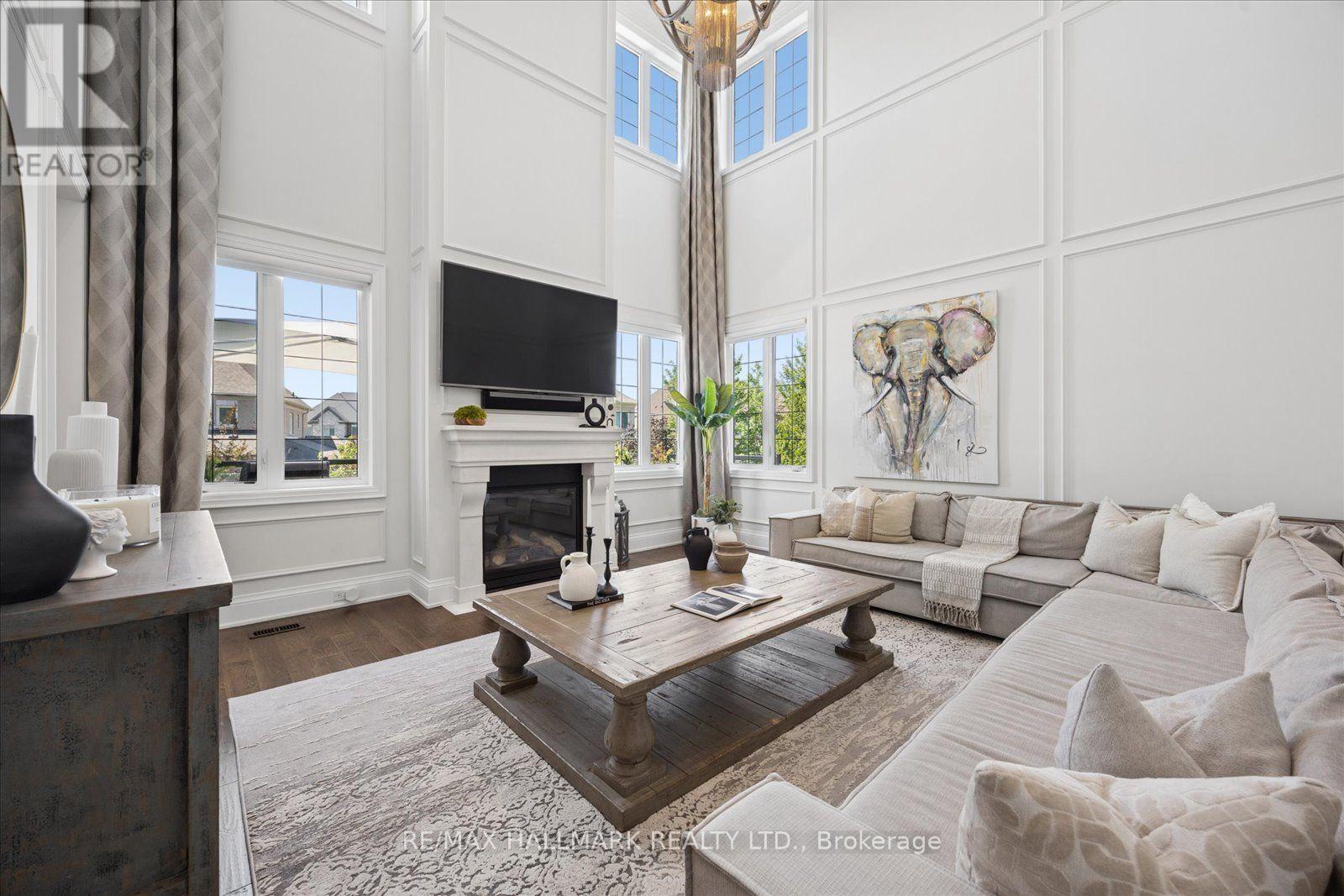 87 Chuck Ormsby Crescent, King, ON - Indoor Photo Showing Living Room With Fireplace
