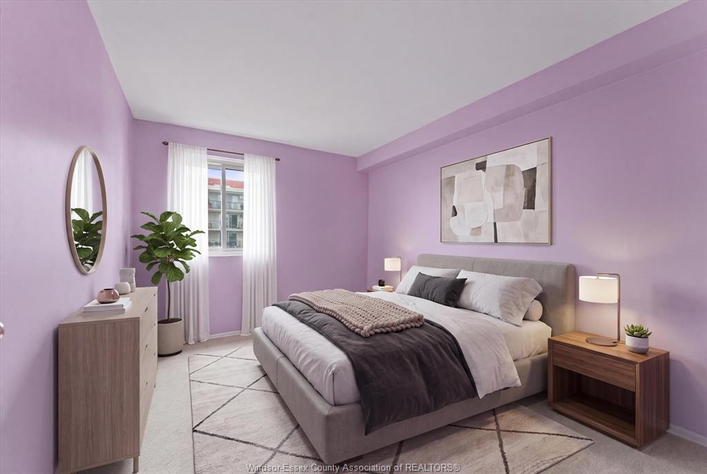 1110-8591 Riverside Drive East, Windsor, ON - Indoor Photo Showing Bedroom