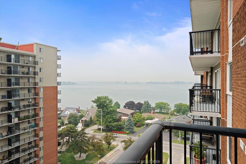 1110-8591 Riverside Drive East, Windsor, ON - Outdoor With Balcony
