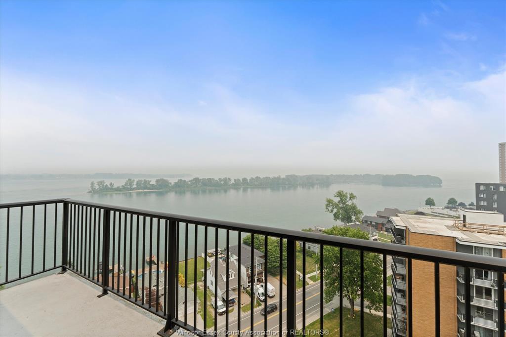 1110-8591 Riverside Drive East, Windsor, ON - Outdoor With Body Of Water With Balcony With View
