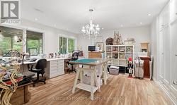 Craft room with built in cabinetry - 