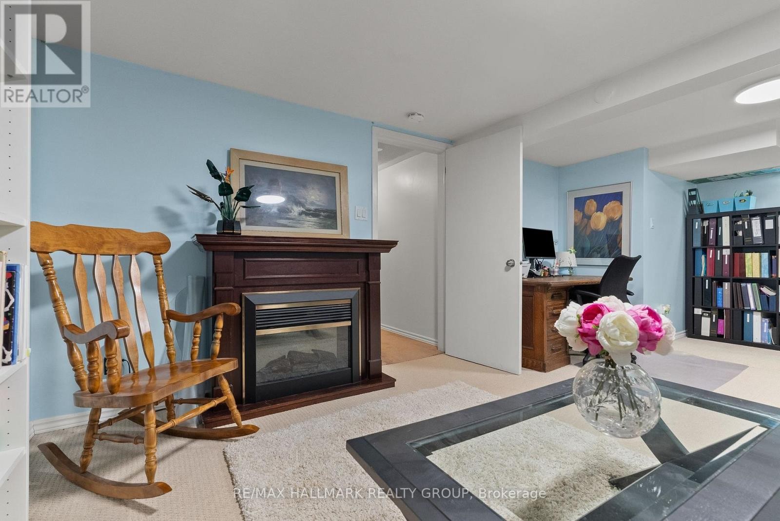 48 Sample Road, Ottawa, ON - Indoor Photo Showing Living Room With Fireplace