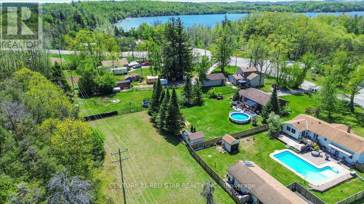 From the extra area you can see Bass Lake - 1775 Loretta Avenue, Severn, ON - Outdoor With View
