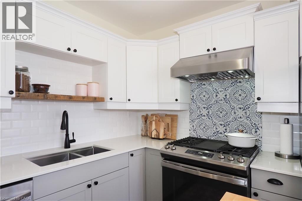 123 Samuel Street, Kitchener, ON - Indoor Photo Showing Kitchen With Double Sink