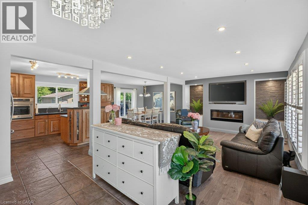 100 Alderson Drive, Hamilton, ON - Indoor With Fireplace