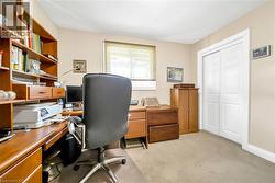 Interior room featuring neutral wall paint and carpet flooring - 