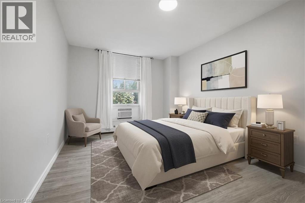 Virtual Staging - 1968 Main Street W Unit# 404, Hamilton, ON - Indoor Photo Showing Bedroom
