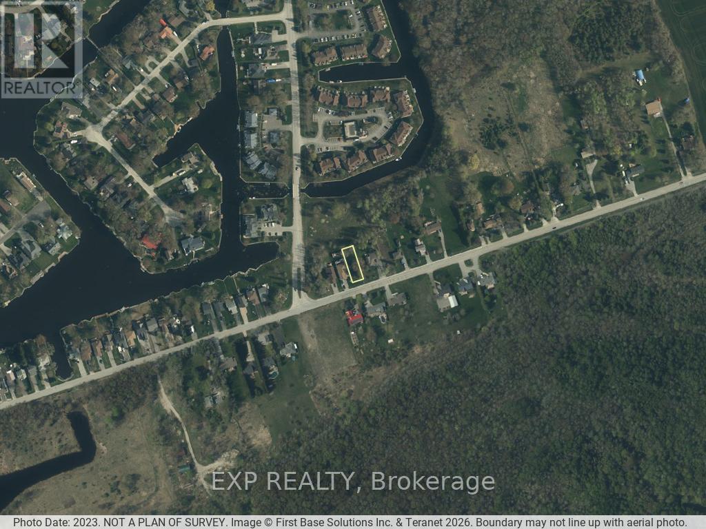 View from above (lot lines approximate). - 94 Simcoe Road, Ramara, ON