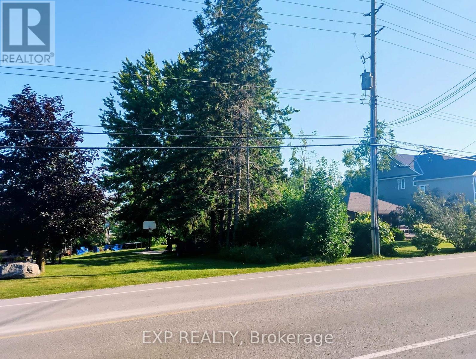 The lot from the road - 94 Simcoe Road, Ramara, ON