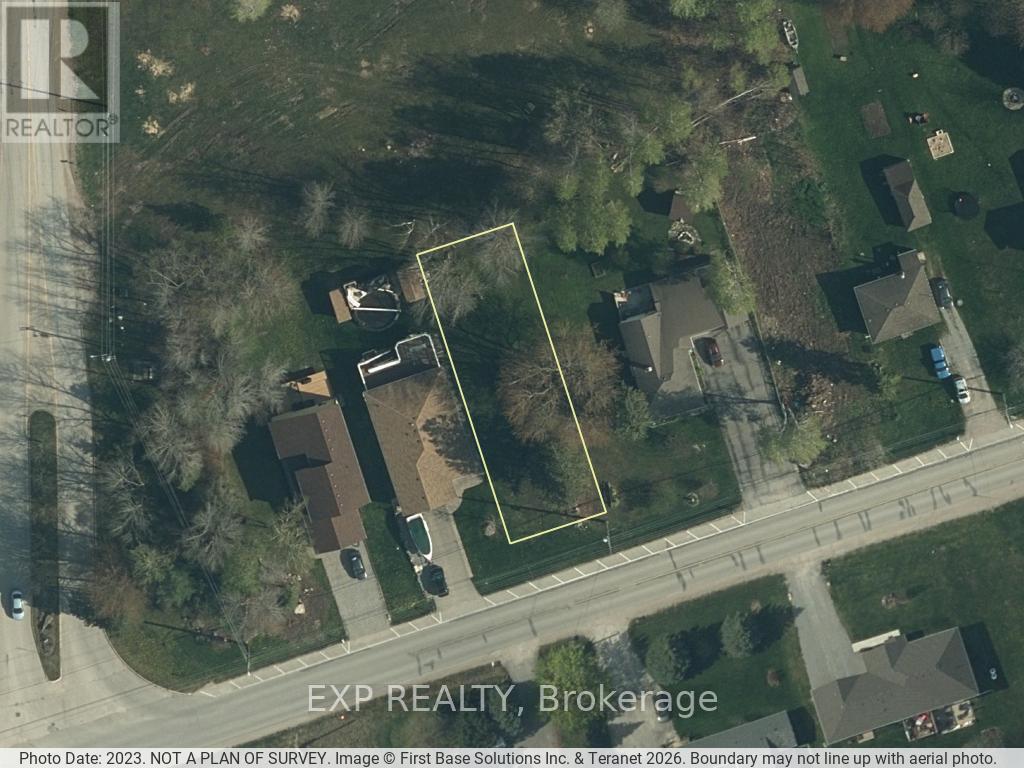 View from above (lot lines approximate). - 94 Simcoe Road, Ramara, ON