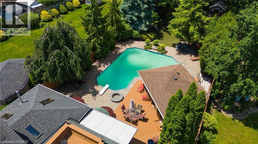 Aerial view - 76 Adriatic Boulevard, Hamilton, ON - Outdoor With In Ground Pool