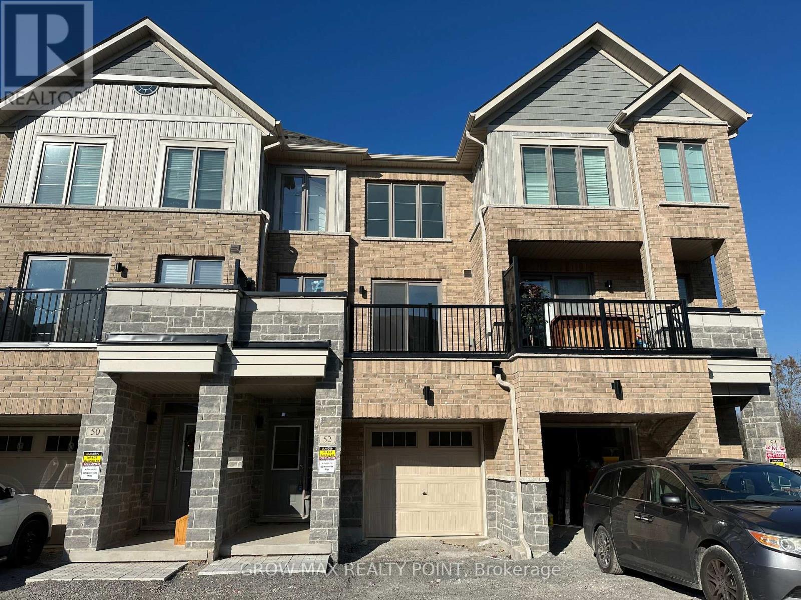 52 Waterside Way, Whitby, ON - Outdoor With Balcony With Facade