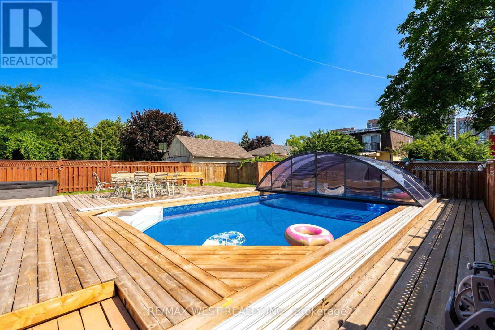 3163 Rolling Stone Court, Mississauga, ON - Outdoor With Above Ground Pool With Deck Patio Veranda