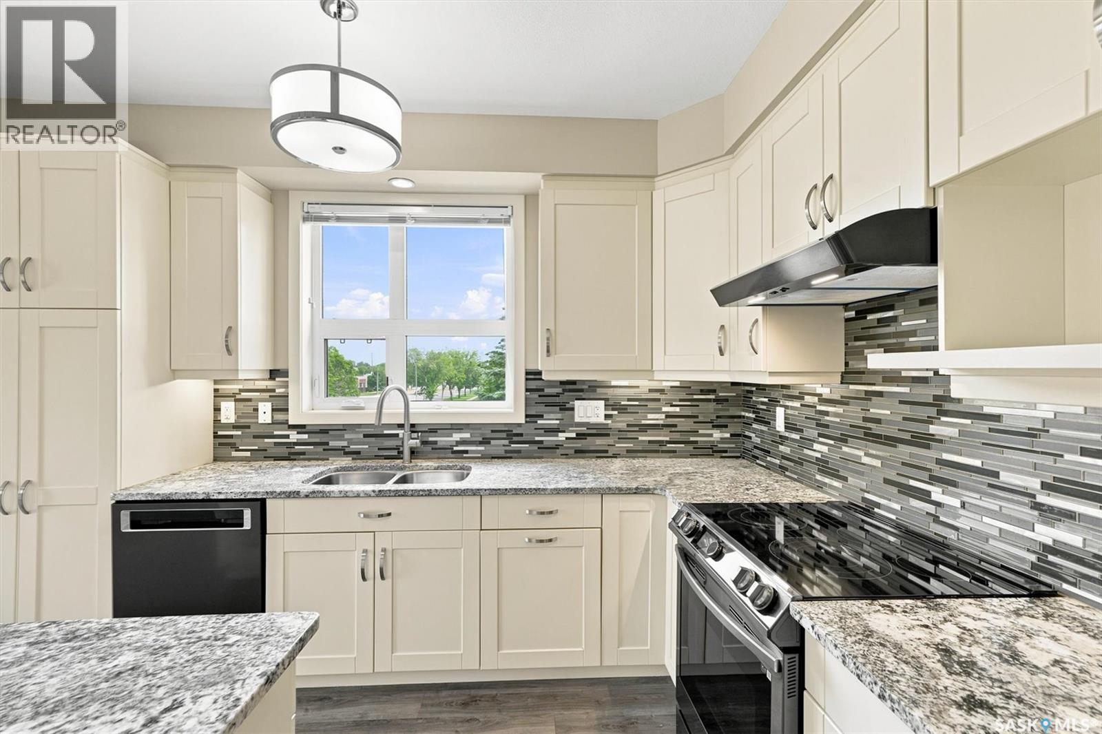210 1015 Moss Avenue, Saskatoon, SK - Indoor Photo Showing Kitchen With Double Sink