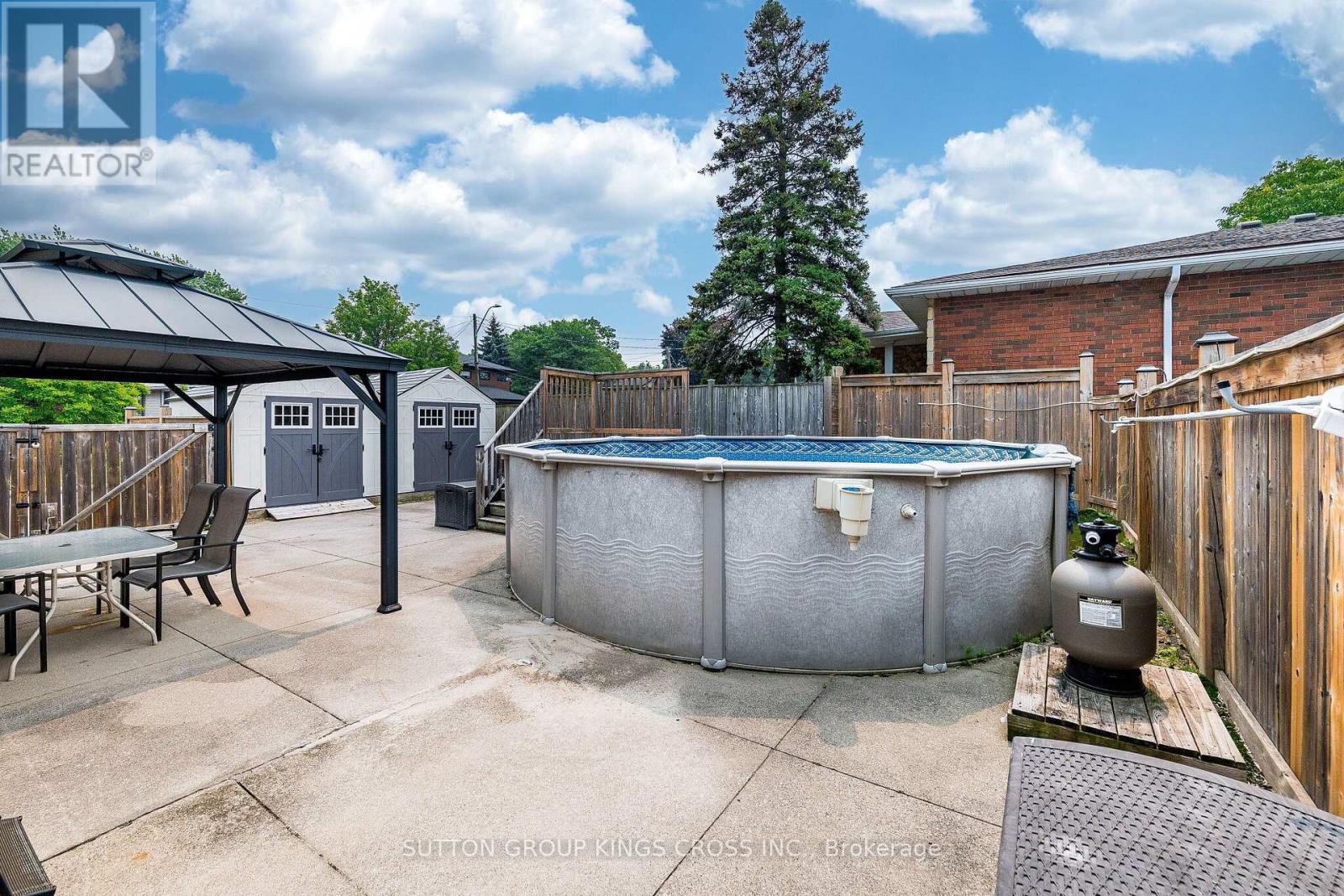 2 Maitland Avenue, Hamilton, ON - Outdoor With Above Ground Pool