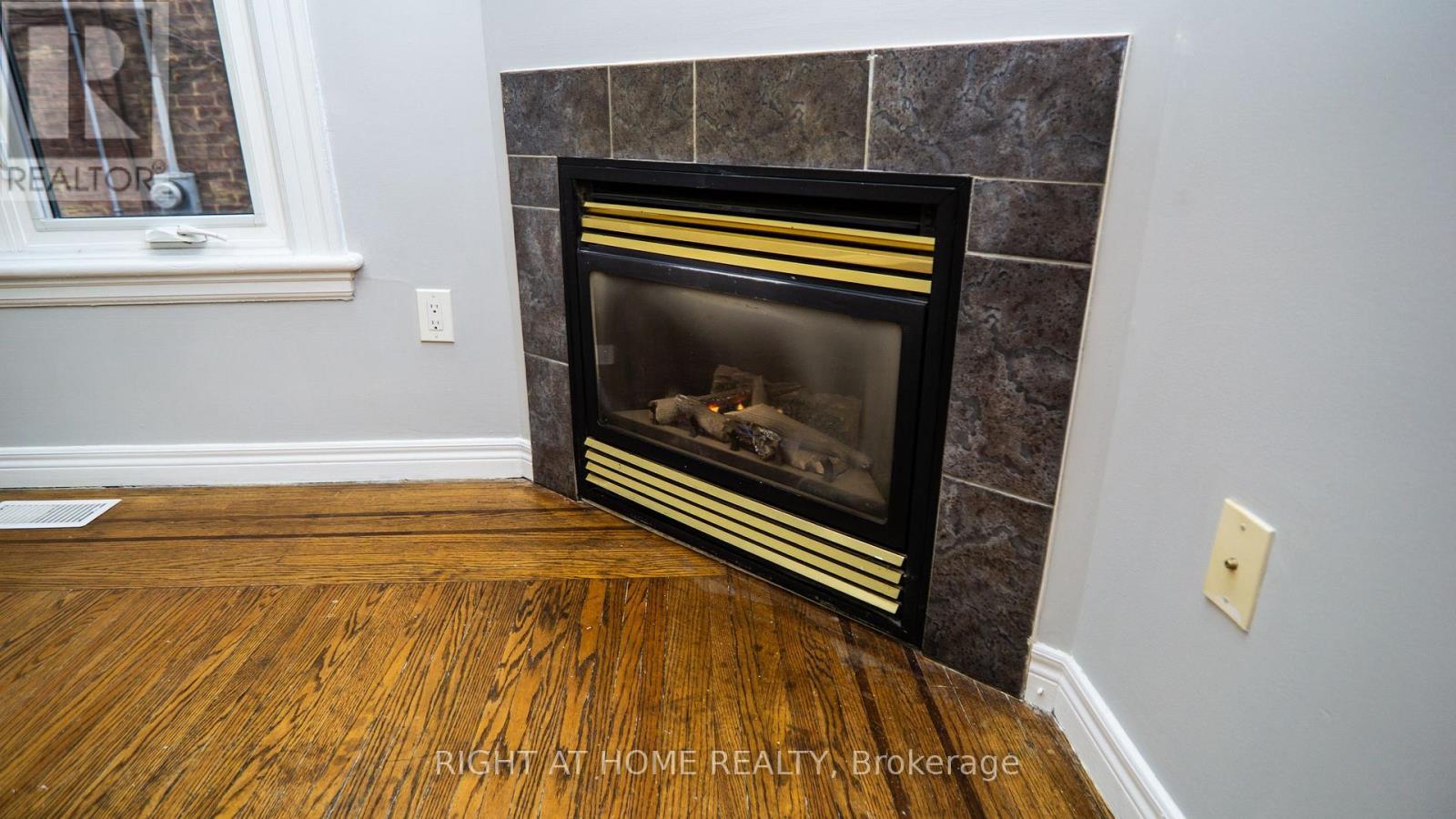 317 Queen Street S, Hamilton, ON - Indoor Photo Showing Living Room With Fireplace