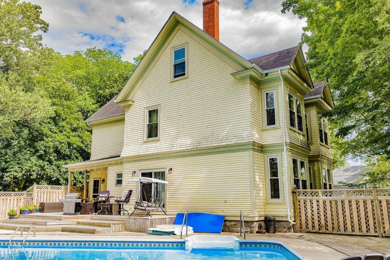 44 John Street, Shelburne, NS - Outdoor With In Ground Pool With Deck Patio Veranda