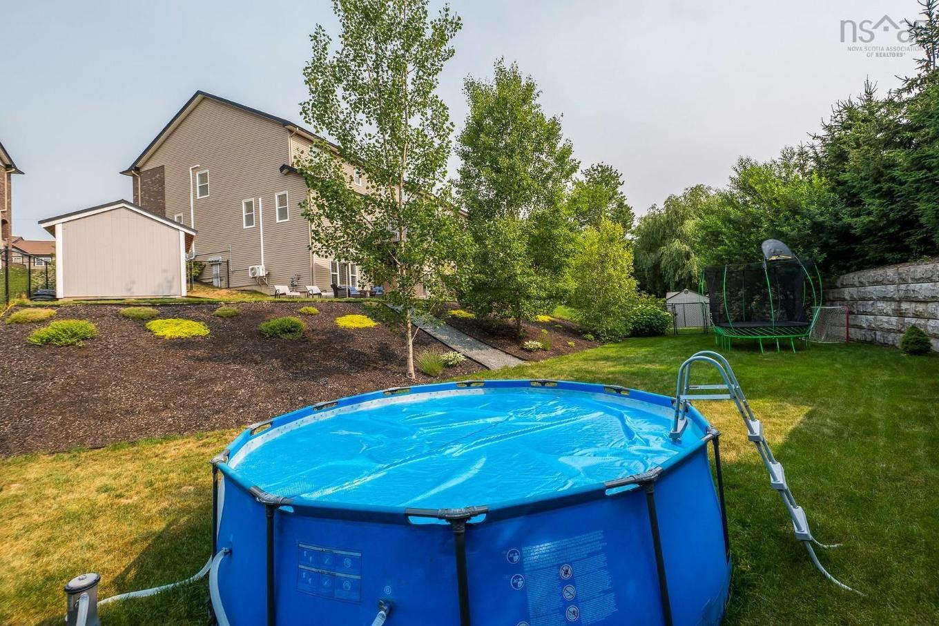 61 Morningfield Lane, Dartmouth, NS - Outdoor With Above Ground Pool With Backyard