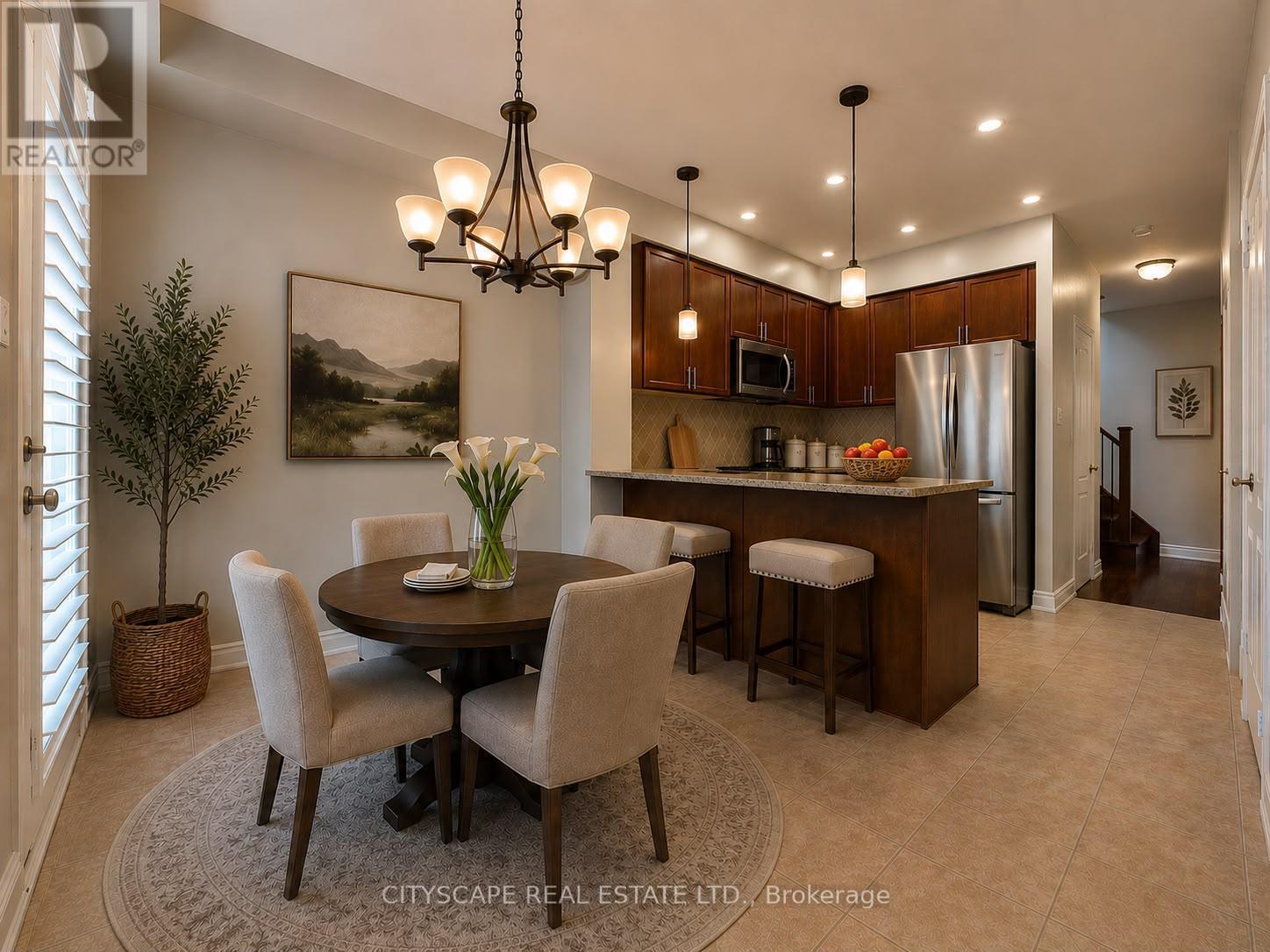 Virtual staging: Breakfast area/Kitchen - 5409 Bestview Way, Mississauga, ON - Indoor Photo Showing Dining Room