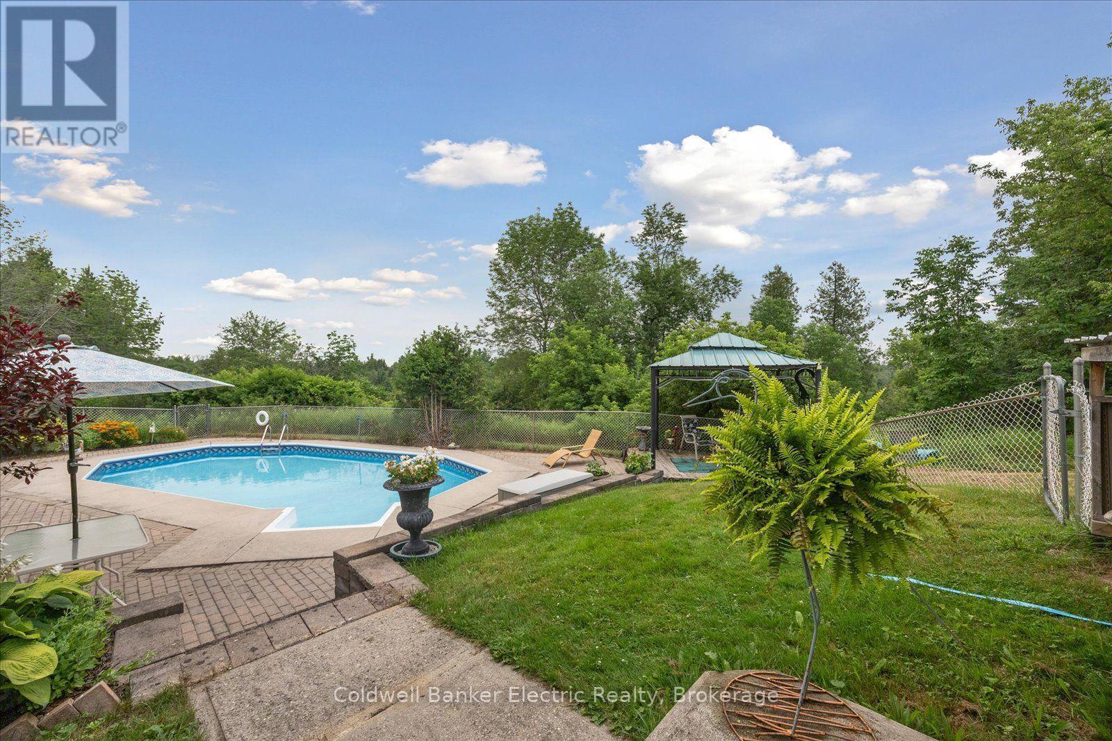 1657 4Th Line, Douro-Dummer, ON - Outdoor With In Ground Pool With Backyard