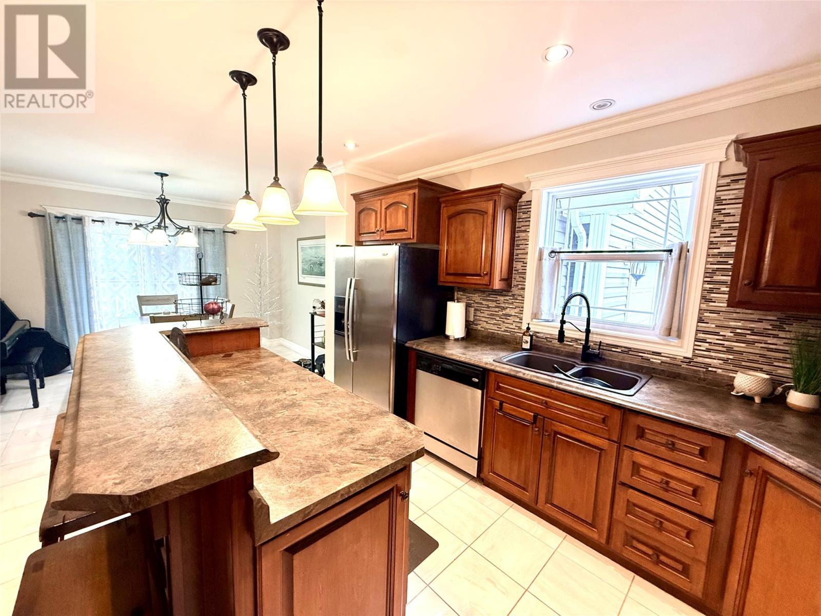 2 Matthews Place, Springdale, NL - Indoor Photo Showing Kitchen With Double Sink