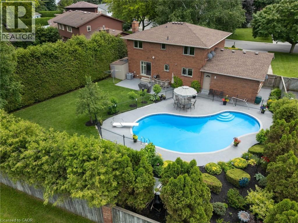 7 Thomson Road, Simcoe, ON - Outdoor With In Ground Pool With Backyard
