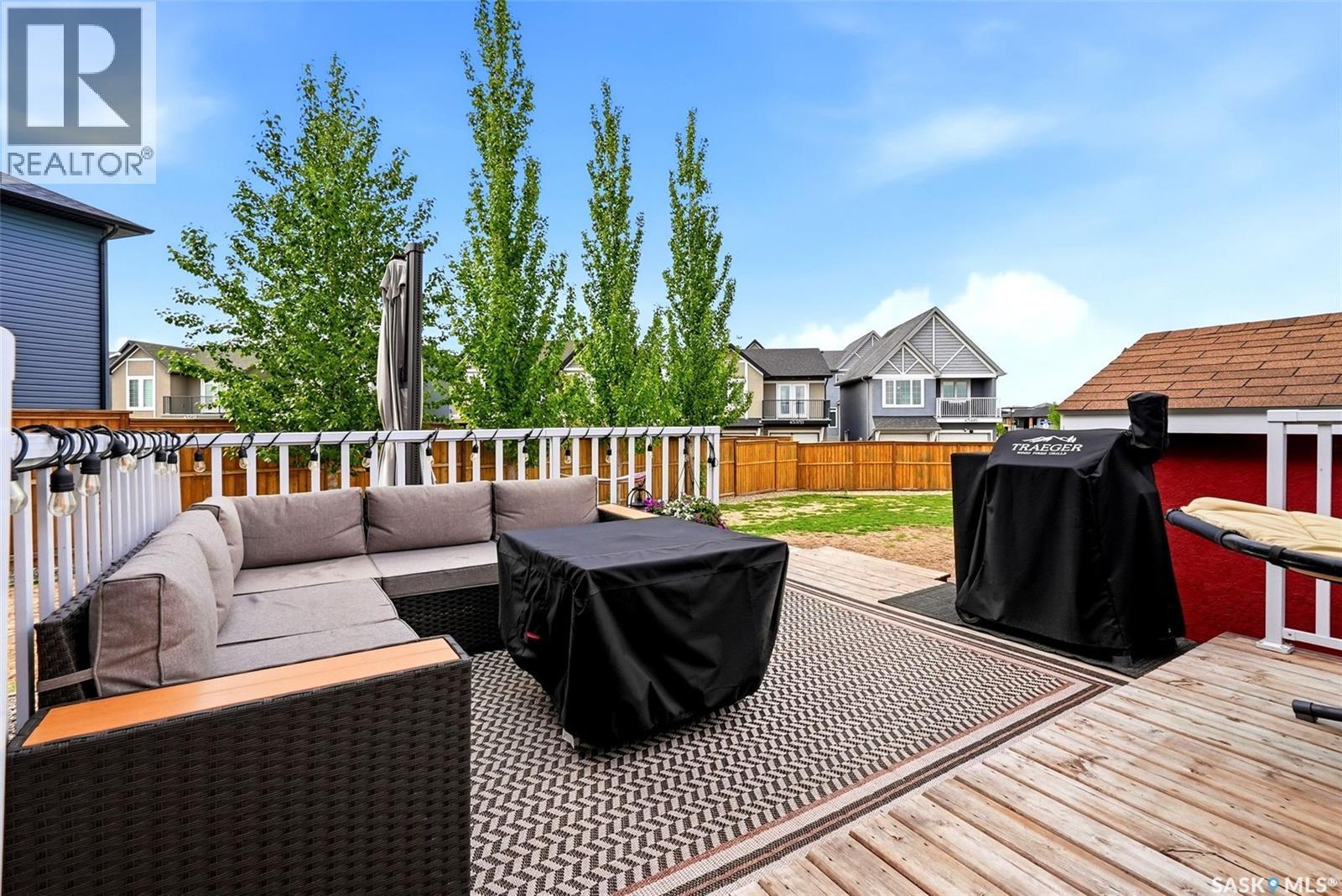 4550 Green Poplar Lane, Regina, SK - Outdoor With Deck Patio Veranda With Exterior