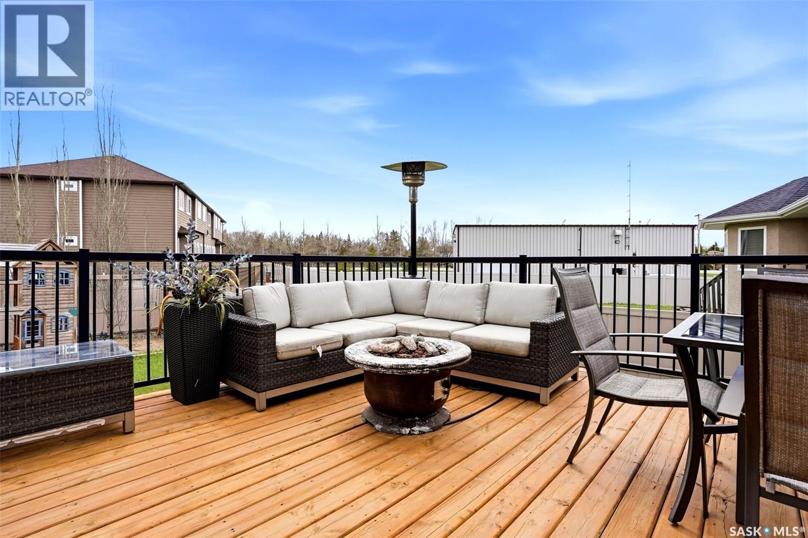 9 Mckenzie Pointe, White City, SK - Outdoor With Deck Patio Veranda With Exterior