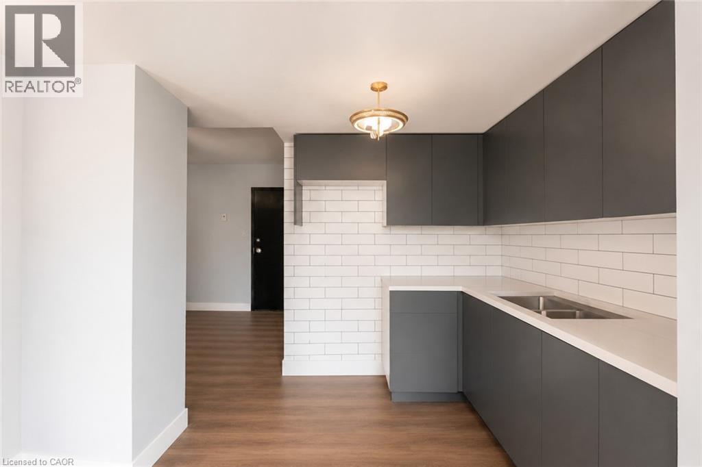 355 Main Street E Unit# 2, Hamilton, ON - Indoor Photo Showing Kitchen With Double Sink