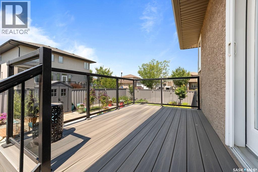 4110 Chuka Drive, Regina, SK - Outdoor With Deck Patio Veranda With Exterior