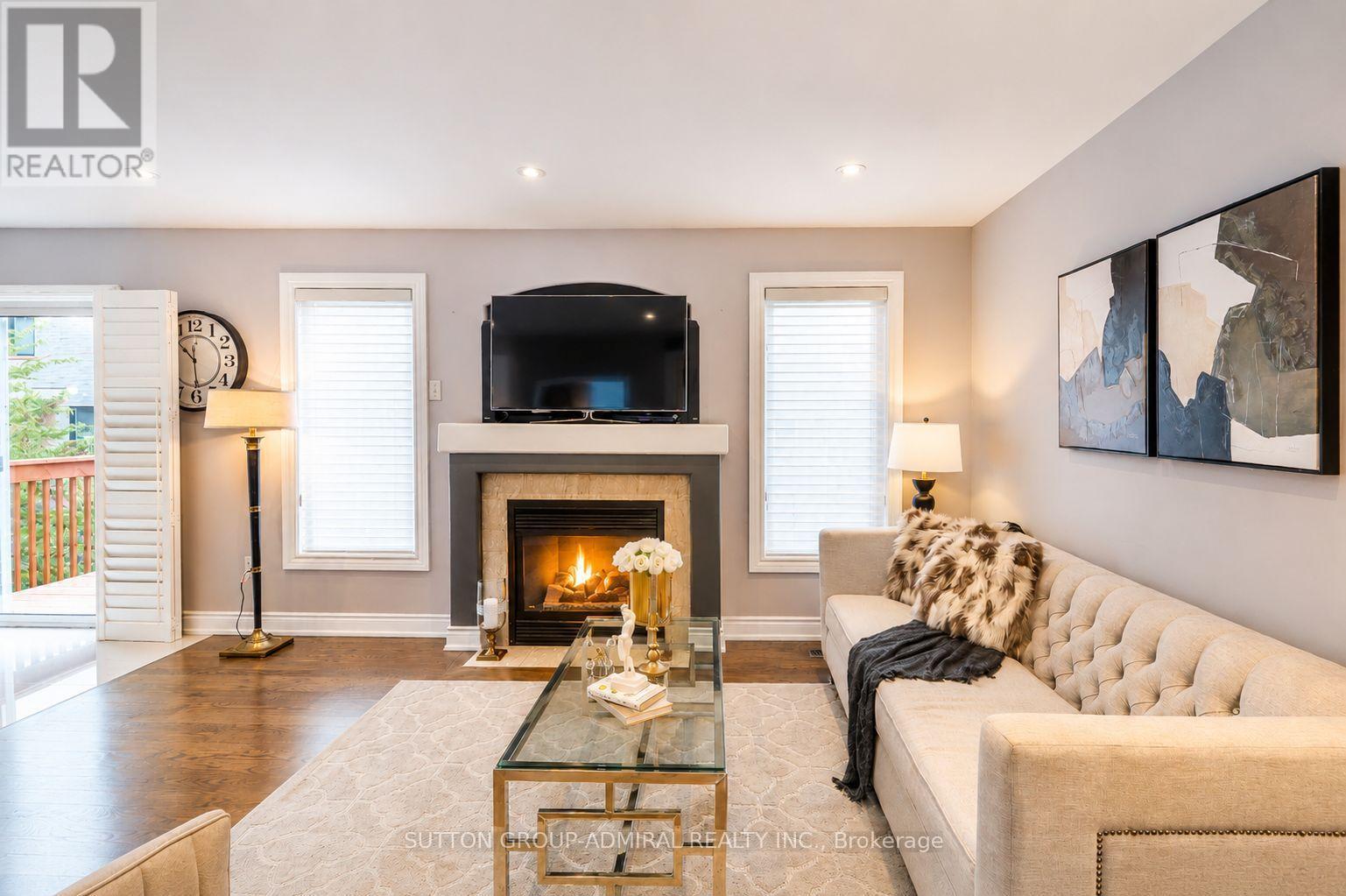 43 Mainland Crescent, Vaughan, ON - Indoor Photo Showing Living Room With Fireplace