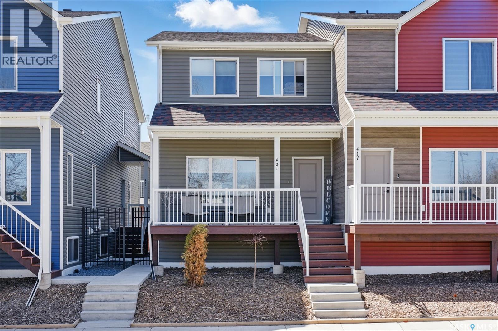 421 L Avenue S, Saskatoon, SK - Outdoor With Deck Patio Veranda With Facade