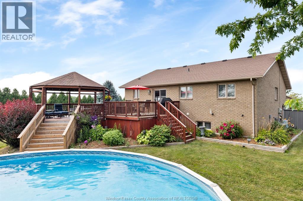 7841 Collison Sideroad, Amherstburg, ON - Outdoor With Above Ground Pool With Deck Patio Veranda