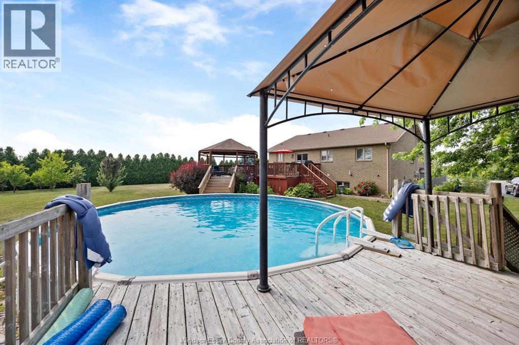 7841 Collison Sideroad, Amherstburg, ON - Outdoor With Above Ground Pool With Deck Patio Veranda With Exterior