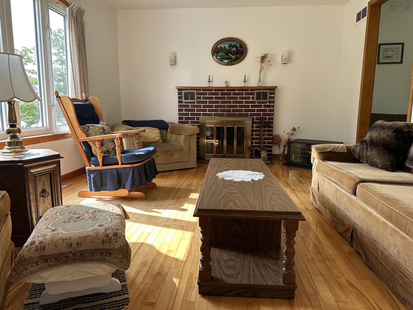 14 Maclaughlin Drive, Port Hawkesbury, NS - Indoor Photo Showing Living Room With Fireplace