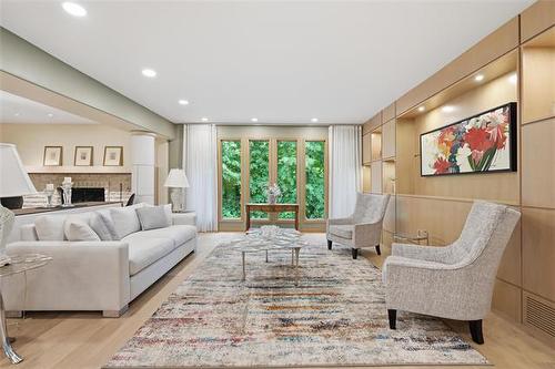 2020 Henderson Hwy, Winnipeg, MB - Indoor Photo Showing Living Room With Fireplace